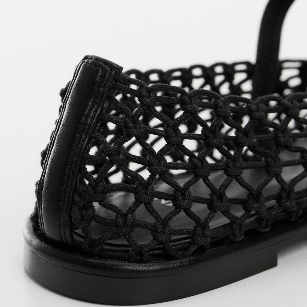 Mango BALLET MESH FLATS 7.5 - Picture 2 of 6